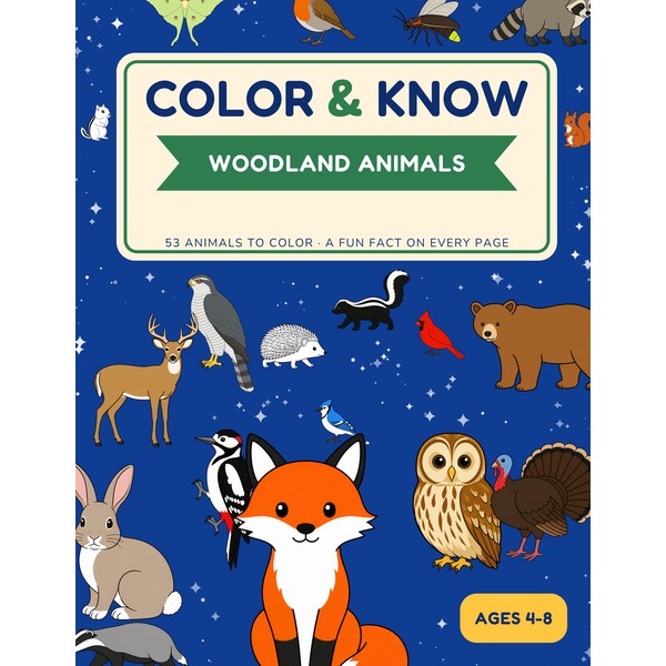 Cover of Color & Know: Woodland Animals